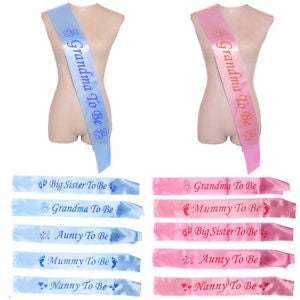 Sashes - Nanny to be - Pink (314988) - Mad Parties & Supplies