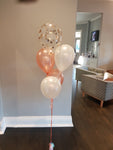 11" Confetti Printed Balloon with 4 x Latex balloons & weight - Mad Parties & Supplies