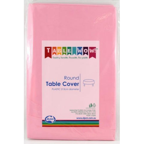 Tablecover - Round - Light Pink - Mad Parties & Supplies