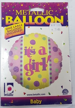 Foil - 18" - It's a Girl (86052) - Mad Parties & Supplies