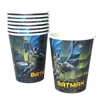 Cups - Pkt 8 - Batman (070106) - Mad Parties & Supplies