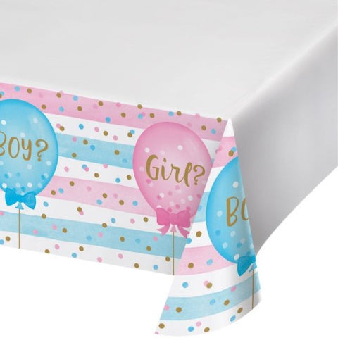 Tablecover - Trestle - Gender Reveal (Girl/Boy) (33-6690) - Mad Parties & Supplies