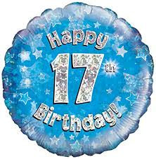 Foil - 18" - Happy 17th Birthday (227970) - Mad Parties & Supplies