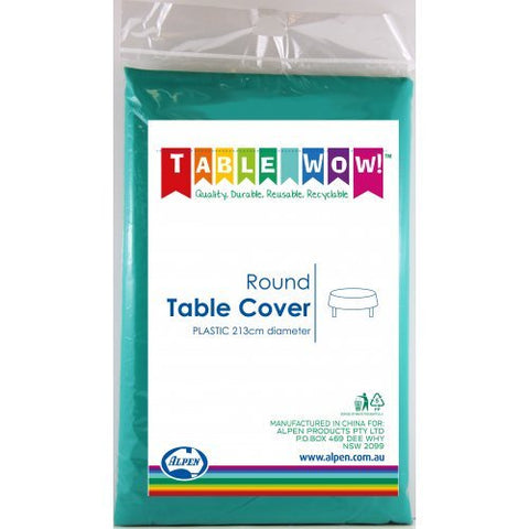 Tablecover - Round - Forrest Green - Mad Parties & Supplies