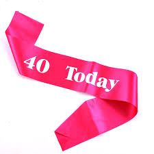 Sashes - 40 Today (11209) - Mad Parties & Supplies