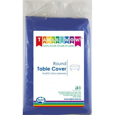 Tablecover - Round - Royal Blue - Mad Parties & Supplies