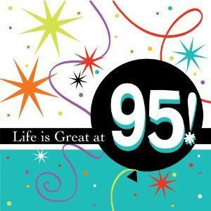 Napkins - 95th (Life is Great) - Mad Parties & Supplies