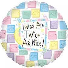Foil - 18" - Twins are twice as nice! (1145566) - Mad Parties & Supplies
