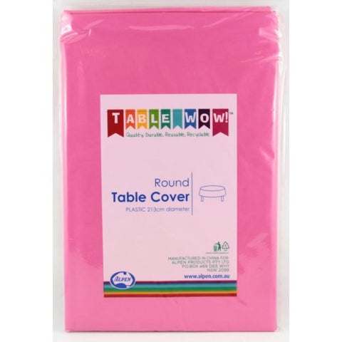 Tablecover - Round - Magenta - Mad Parties & Supplies