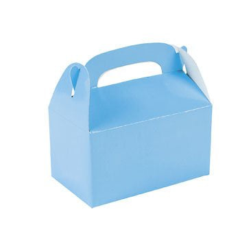 Mini Treat Boxes - Pkt 12 - Light Blue - Small - Mad Parties & Supplies