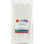 Knives - Pkt25 - White (386101) - Mad Parties & Supplies
