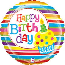 Foil - 18" - 21" - Mighty Bright - Happy Birthday - Mad Parties & Supplies