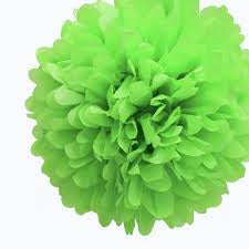Paper Tissue Pom Pom - Green (033148) - Mad Parties & Supplies