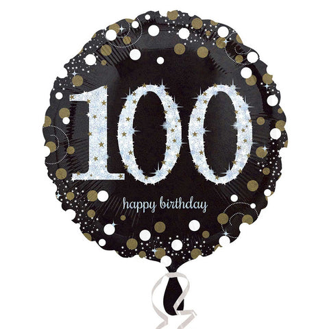 Foil - 18" - 100th Sparkling Celebrations (3374401) - Mad Parties & Supplies