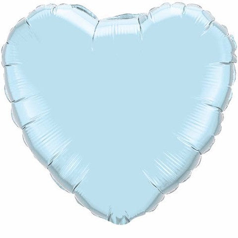 Foil - 18" - Heart - Light Blue - Mad Parties & Supplies