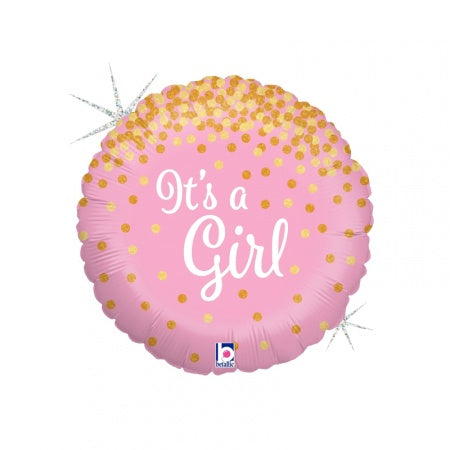 Foil - 18" - It's a girl (36586) - Mad Parties & Supplies