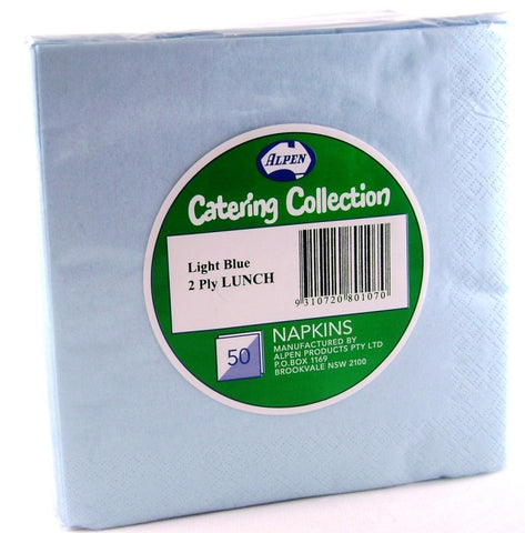 Napkins - Lunch - Light Blue (380107) - Mad Parties & Supplies