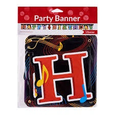 Banner - Dancing Music Notes (295816) - Mad Parties & Supplies