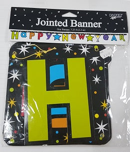 Jointed Banner - Happy New Year (296392) - Mad Parties & Supplies