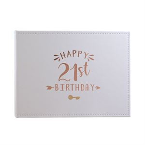 Guestbook - 21st (Rose Gold) (OG736) - Mad Parties & Supplies
