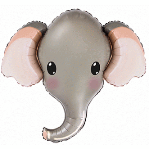 Supershape - Baby Elephant Head (Grey) (SSELEP)