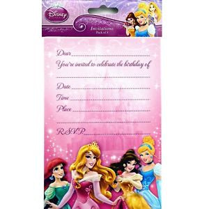 Invitations - Disney Princess - Mad Parties & Supplies