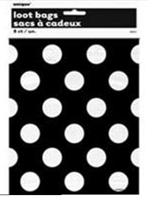 Loot Bags - Black & White Spots (62070) - Mad Parties & Supplies