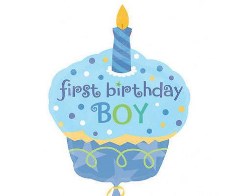 Supershape - 1st Birthday Boy (119923) - Mad Parties & Supplies
