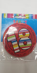 Badge - 18th (Large) - Mad Parties & Supplies