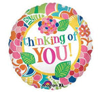 Foil - 18" - Thinking of you! (24526) - Mad Parties & Supplies