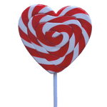 Red Heart Swirl Lollipop - Mad Parties & Supplies