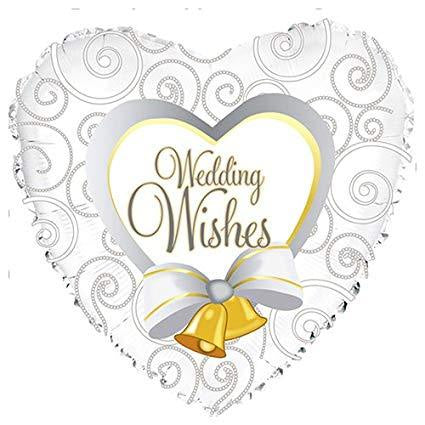 Foil - 18" - Wedding Wishes (214552) - Mad Parties & Supplies