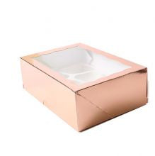 Cupcake Boxes (6) - Rose Gold - Mad Parties & Supplies