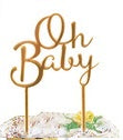 Cake Topper - Oh Baby - Mad Parties & Supplies
