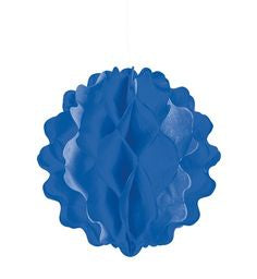 Paper Tissue Pom Pom - Blue - 20cm (033306) - Mad Parties & Supplies