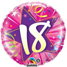 Foil - 18" - 18th (24002) - Mad Parties & Supplies