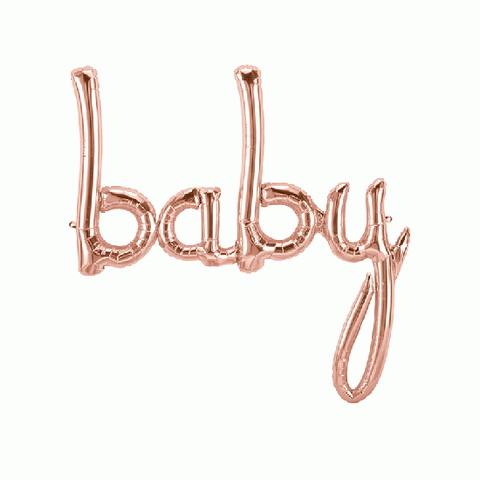 Airfilled Foil - Baby - Rose Gold (01408-01) - Mad Parties & Supplies