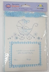 Annoucement Cards - Baby Boy - Mad Parties & Supplies
