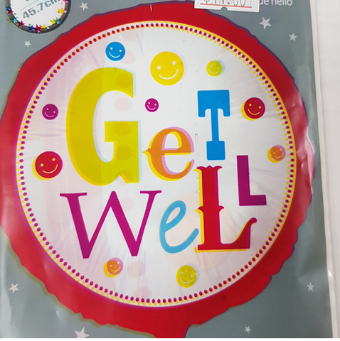 Foil - 18" - Get Well (E83230) - Mad Parties & Supplies