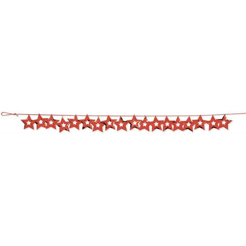 Confetti Garland - Red Stars (03-1012) - Mad Parties & Supplies