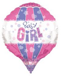 Foil - 28" - Baby Girl Balloon (19224-28) - Mad Parties & Supplies