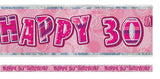 Banner - Happy 30th Birthday - Mad Parties & Supplies
