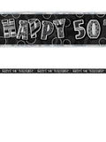Banner - Happy 50th Birthday - Mad Parties & Supplies