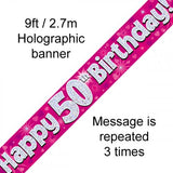 Banner - Happy 50th Birthday