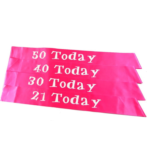 Sashes - 50 Today - Mad Parties & Supplies