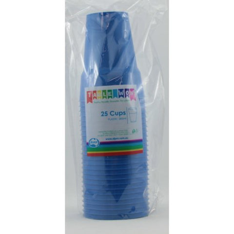 Cups - Pkt 25 - Royal Blue - Mad Parties & Supplies