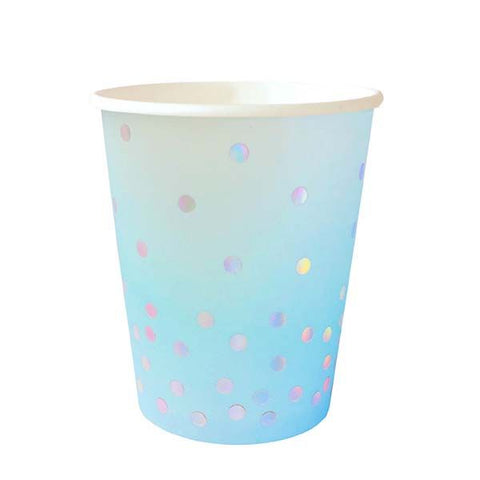 Cups - Blue Iridescent (ID-CUP-039) - Mad Parties & Supplies