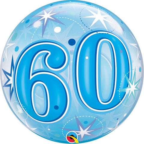 Bubble Balloon - 60th Blue (48449) - Mad Parties & Supplies