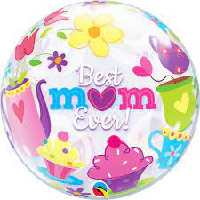 Bubble Balloon - Best mum ever! (11539) - Mad Parties & Supplies
