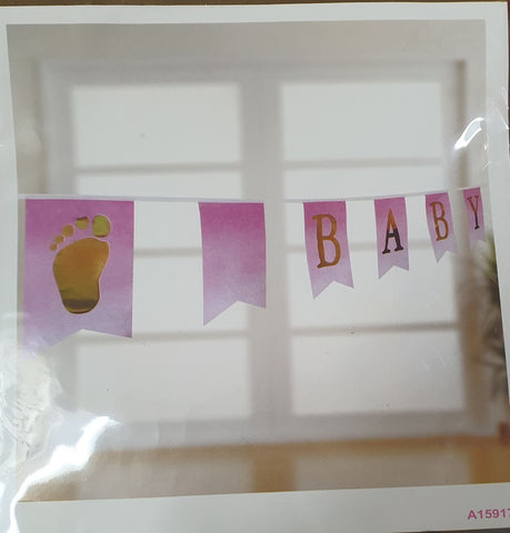 Bunting - Baby Shower Girl (A159170) - Mad Parties & Supplies
